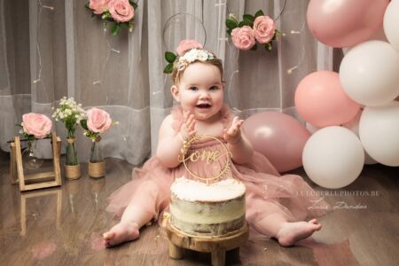 Premier anniversaire, smash the cake